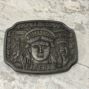 Statue Of Liberty Belt Buckle 100 Year Anniversary 1984 USA FREEDOM AMERICA
